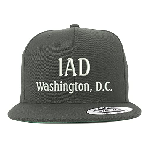 Trendy Apparel Shop IAD Washington DC Embroidered Flatbill Snapback