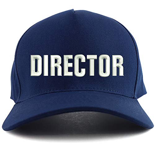 Trendy Apparel Shop Director Embroidered Oversized 5 Panel XXL Baseball Cap