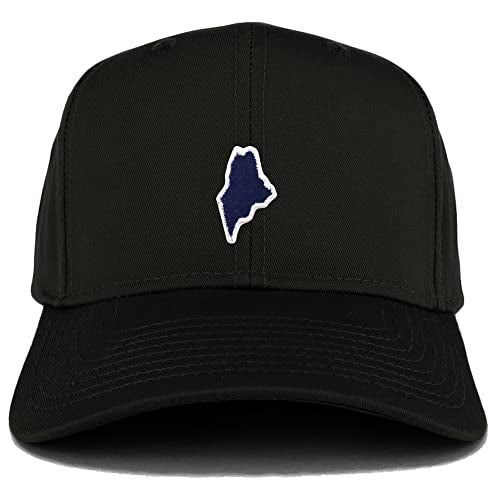 Trendy Apparel Shop Maine State Patch Structured Baseball Cap