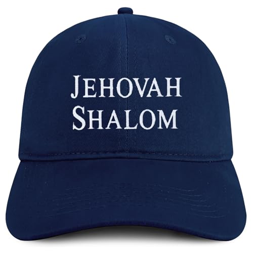 Trendy Apparel Shop Jehovah Shalom Embroidered Soft Cotton Baseball Cap