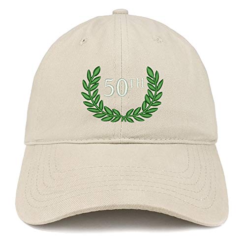 Trendy Apparel Shop 50th Anniversary Embroidered Unstructured Cotton Dad Hat