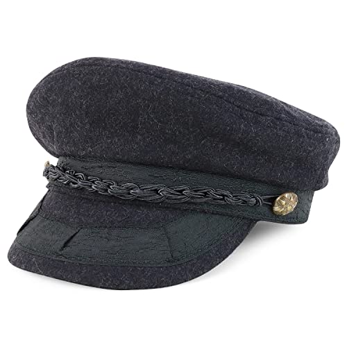 Trendy Apparel Shop 100% Cotton Baker Boy Cap with Rope Band
