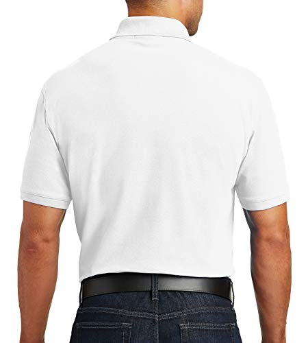 Trendy Apparel Shop Comfortable Traditional Fit Durable Poly Blend Men's Polo Big and Tall Shirt