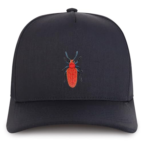Trendy Apparel Shop Insect Embroidered Patch Structured 5 Panel Pro Style Baseball Cap