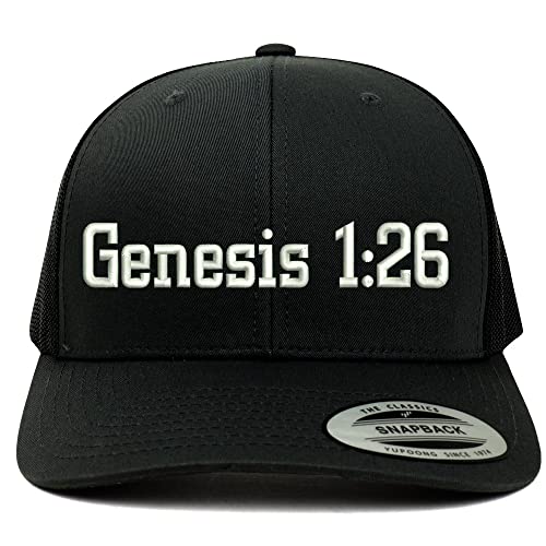 Trendy Apparel Shop Genesis 1:26 6 Panel Trucker Mesh Cap