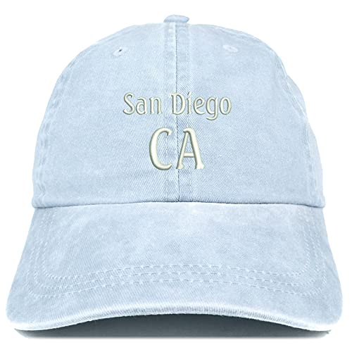 Trendy Apparel Shop San Diego CA Embroidered Pigment Dyed Washed Baseball Cap