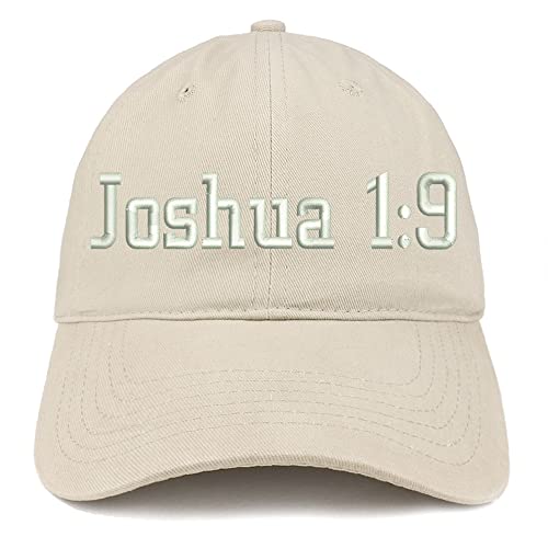 Trendy Apparel Shop Joshua 1:9 Low Profile Soft Cotton Baseball Cap