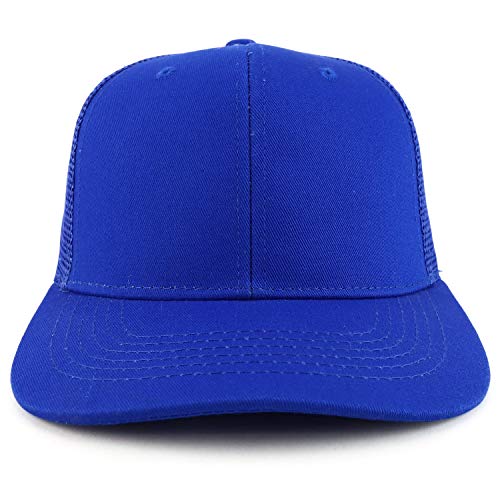 Trendy Apparel Shop Low Profile Two Tone Mesh Back Trucker Baseball Cap