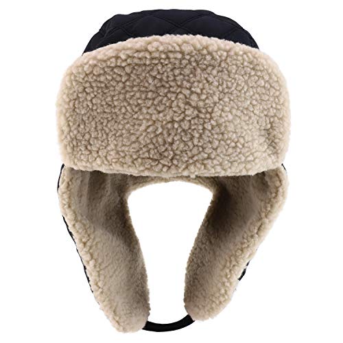 Trendy Apparel Shop XXL Oversized Large Warm Winter Furlined Trooper Cap