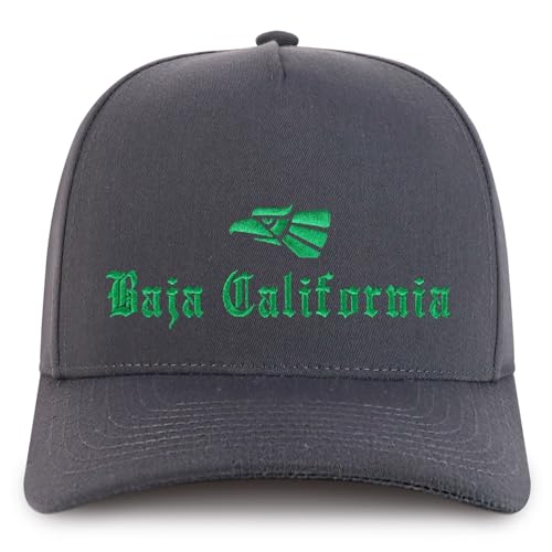 Trendy Apparel Shop Baja California Mexico City Embroidered 5 Panel Structured Baseball Cap