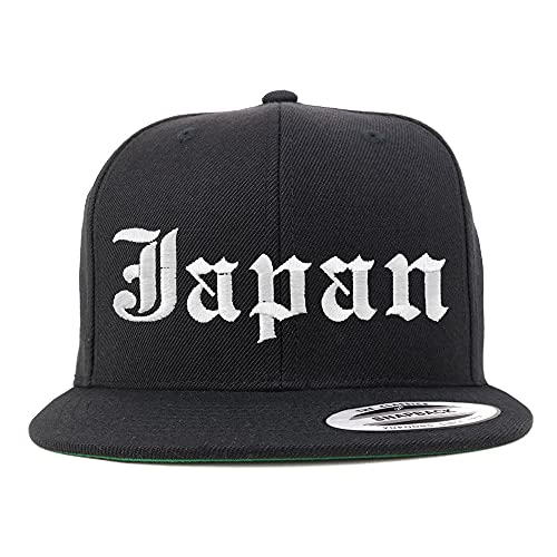 Trendy Apparel Shop Japan Old English Embroidered Flatbill Snapback