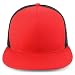 Trendy Apparel Shop Structured High Crown 5 Panel Round Flat Bill Trucker Cap
