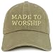 Trendy Apparel Shop Made to Worship Embroidered Pigment Dyed Cotton Baseball Cap