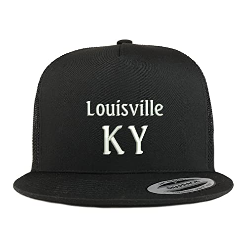 Trendy Apparel Shop Louisville KY Embroidered 5 Panel Flatbill Trucker Cap