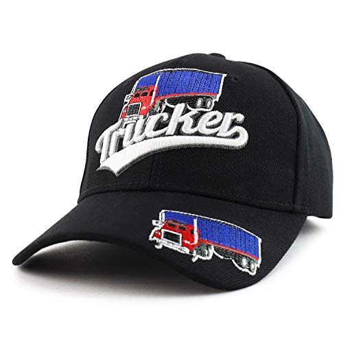Trendy Apparel Shop Trucker Truck Bus Embroidered Structured Baseball Cap