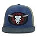 Trendy Apparel Shop Rodeo Design Embroidered Washed Cotton Flat Bill Snapback Cap