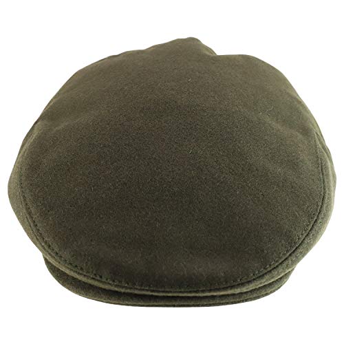Trendy Apparel Shop Men's Wool Blend Elastic Ribbed Ear Flap Ivy Cap