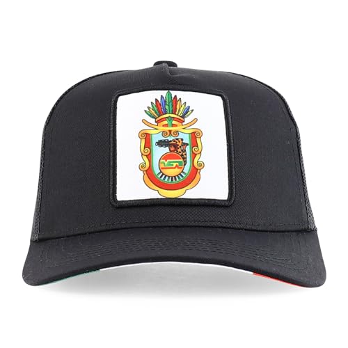 Trendy Apparel Shop Flag of Mexico State 5 Panel Mesh Back Snapback Cap