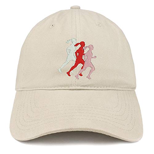 Trendy Apparel Shop Female Runner Embroidered Soft Crown 100% Brushed Cotton Cap