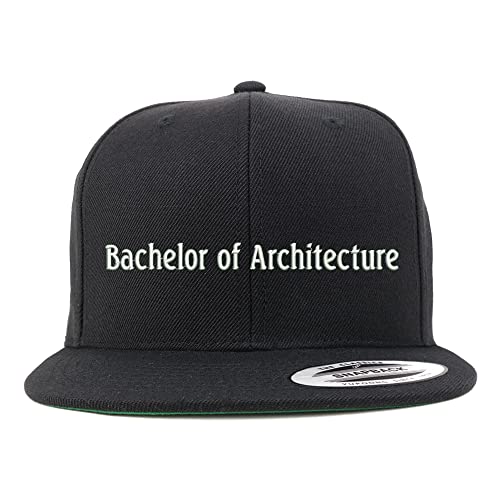 Trendy Apparel Shop Bachelors of Architecture Embroidered Flatbill Snapback