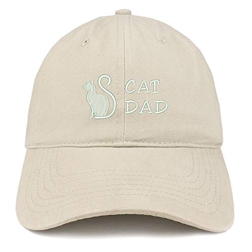 Trendy Apparel Shop Cat Dad Embroidered Unstructured Cotton Dad Hat