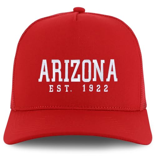 Trendy Apparel Shop Arizona Est.1922 Embroidered 5 Panel Snapback Trucker Cap
