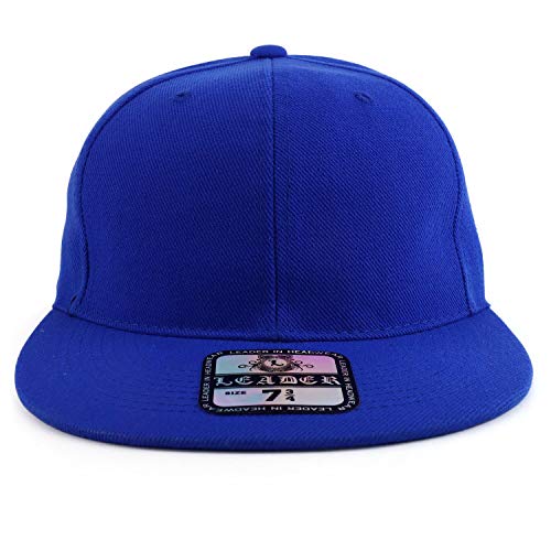 Trendy Apparel Shop Big Size Oversized Flat Bill Baseball Fitted Cap