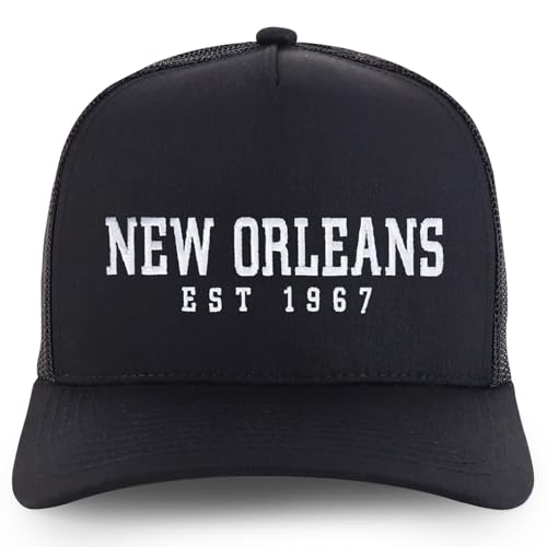 Trendy Apparel Shop New Orleans Est.1967 Embroidered 5 Panel Snapback Trucker Cap