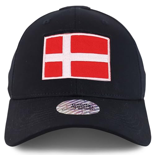 Trendy Apparel Shop Denmark Flag Hook and Loop Patch Tactical Baseball Cap