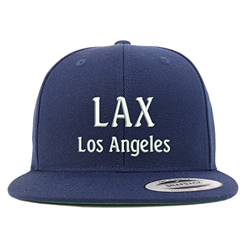 Trendy Apparel Shop LAX Los Angeles Embroidered Flatbill Snapback