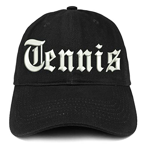 Trendy Apparel Shop Old English Tennis Low Profile Soft Cotton Baseball Cap