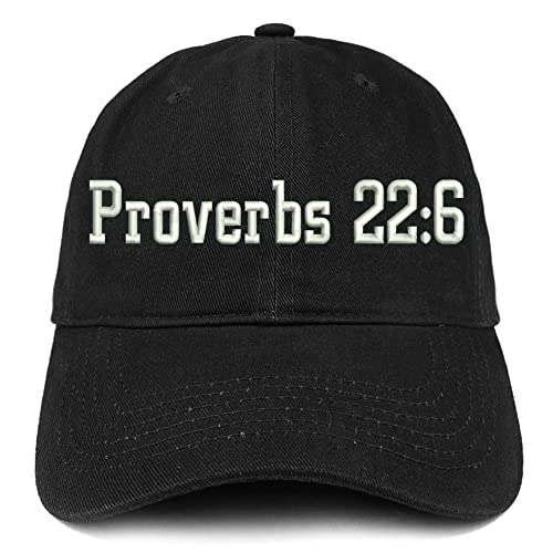 Trendy Apparel Shop Proverbs 22: 6 Low Profile Soft Cotton Baseball Cap
