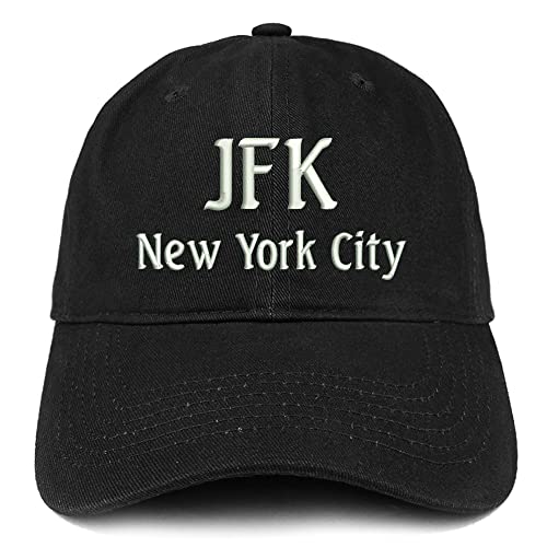 Trendy Apparel Shop JFK New York City Low Profile Soft Cotton Baseball Cap