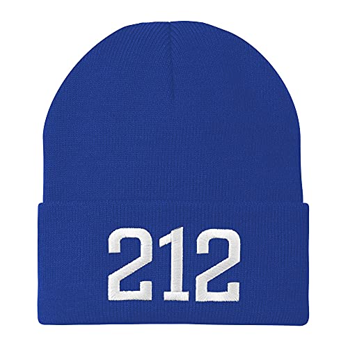 Trendy Apparel Shop New York City 212 Old English Embroidered Long Cuff Beanie
