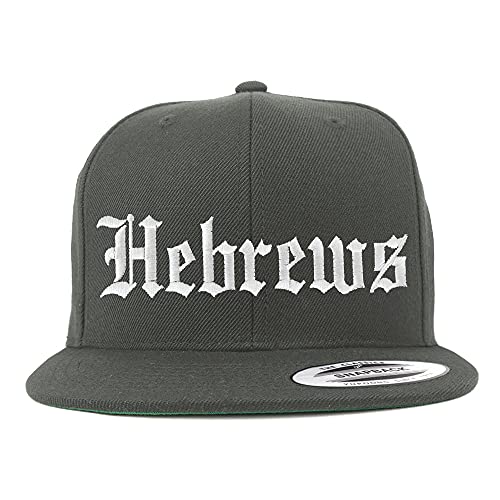 Trendy Apparel Shop Hebrews Old English Embroidered Flatbill Snapback