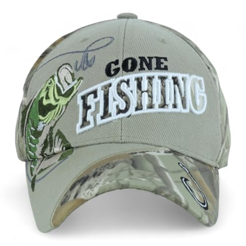Trendy Apparel Shop 6 Panel Structured Fishing Embroidered Ball Cap