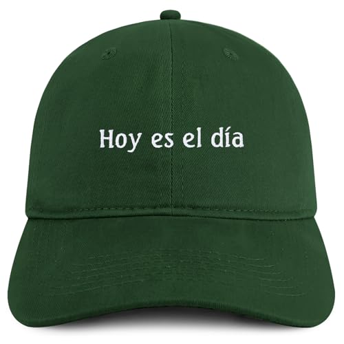 Trendy Apparel Shop Hoy ES el Dia Embroidered Cotton Low Profile Dad Hat