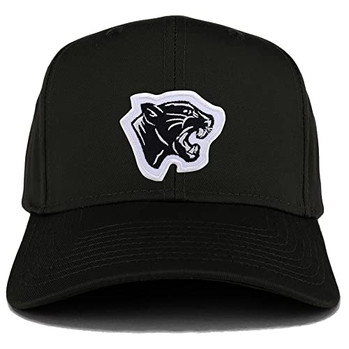 Trendy Apparel Shop Panther Head Patch Structured Baseball Cap