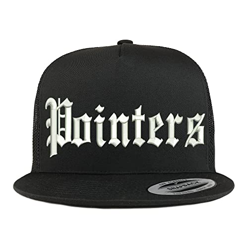 Trendy Apparel Shop Old English Pointers 5 Panel Flatbill Trucker Cap