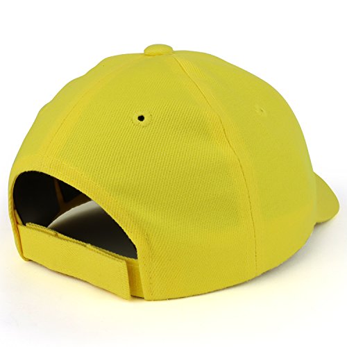 Trendy Apparel Shop Plain Structured Crown Adjustable Baseball Cap