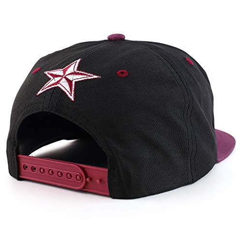 Trendy Apparel Shop Texas Lone Star 3D Embroidered Two-Tone Snapback Cap