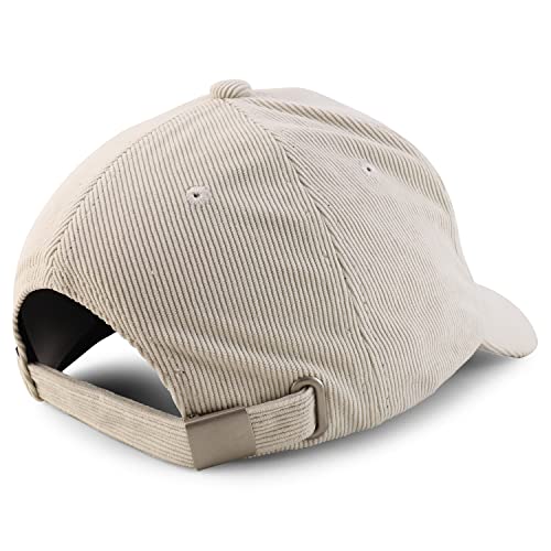 Trendy Apparel Shop Polyester Corduroy Structured Baseball Cap Dad Hat