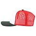 Trendy Apparel Shop 5 Panel Structured Trucker Cap with Mexico Flag Design Undervisor
