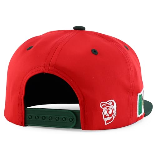 Trendy Apparel Shop 3D Rooster Embroidered Flat Bill Snapback Cap