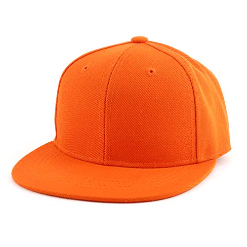 Trendy Apparel Shop Infant to Youth Plain Structured Flatbill Snapback Cap