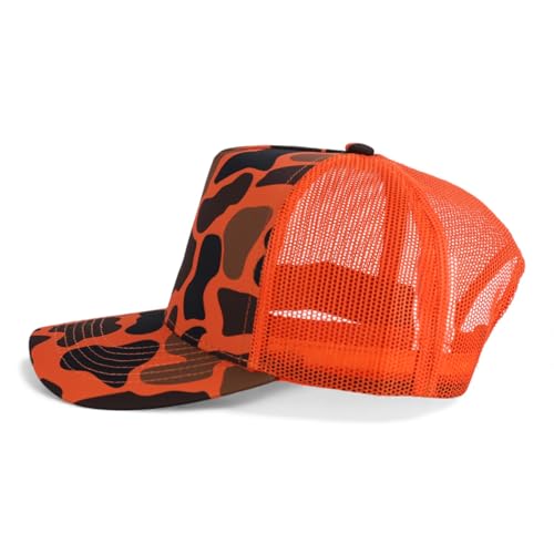 Trendy Apparel Shop 5 Panel Structured Crown Curved Bill Trucker Cap