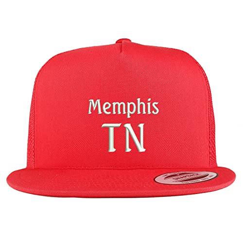 Trendy Apparel Shop Memphis TN Embroidered 5 Panel Flatbill Trucker Cap