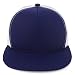 Trendy Apparel Shop Structured High Crown 5 Panel Round Flat Bill Trucker Cap