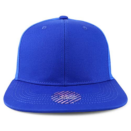 Trendy Apparel Shop XXL Oversize Laser Punching Mesh Back Flatbill Baseball Cap