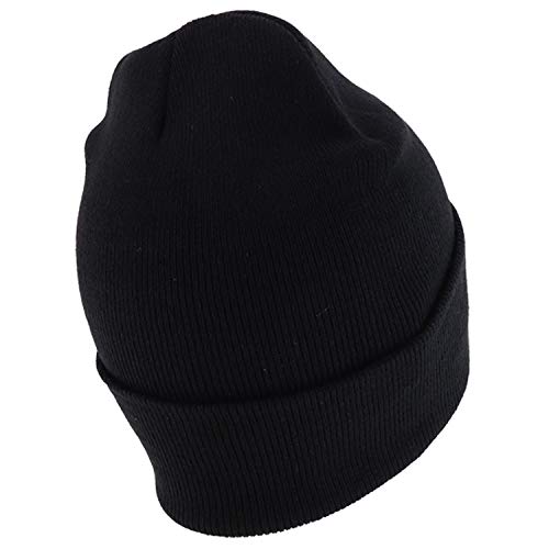 Trendy Apparel Shop 3D USA Flag Embroidered Winter Cuff Folded Long Beanie